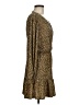 MNG Animal Print Gold Casual Dress Size 6 - photo 4