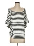 Banana Republic Silver Short Sleeve Top Size S - photo 1