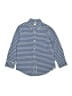 Crewcuts 100% Cotton Checkered-gingham Blue Long Sleeve Button-Down Shirt Size 6 - 7 - photo 1
