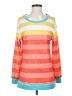 Luukse Color Block Orange Pullover Sweater Size S - photo 1