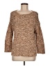 Chico's 100% Cotton Tweed Brown Pullover Sweater Size Med (1) - photo 1