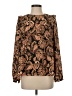 NANETTE Nanette Lepore 100% Polyester Paisley Brown Long Sleeve Blouse Size S - photo 1