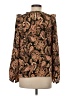 NANETTE Nanette Lepore 100% Polyester Paisley Brown Long Sleeve Blouse Size S - photo 2