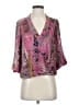 Floreat Pink 3/4 Sleeve Blouse Size XS - photo 1