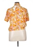 Molly Bracken 100% Polyester Floral Orange Short Sleeve Blouse Size XL - photo 2