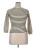 Hayden Stripes Ivory Turtleneck Sweater Size XL - photo 1