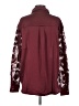 Galita 100% Polyester Paisley Burgundy Long Sleeve Blouse Size S - photo 2