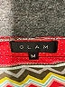 Glam 100% Polyester Print Red Casual Dress Size M - photo 7