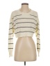 Unbranded Stripes Ivory Pullover Sweater Size S - photo 1