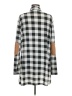 Grace & Emma Checkered-gingham Gray Silver Cardigan Size M - photo 2