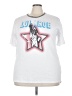 Lularoe Stars White Short Sleeve T-Shirt Size 3X - photo 1