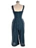 Assorted Brands Polka Dots Teal Blue Jumpsuit Size 10 - photo 2