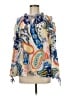 Melissa Paige Blue 3/4 Sleeve Blouse Size M - photo 1