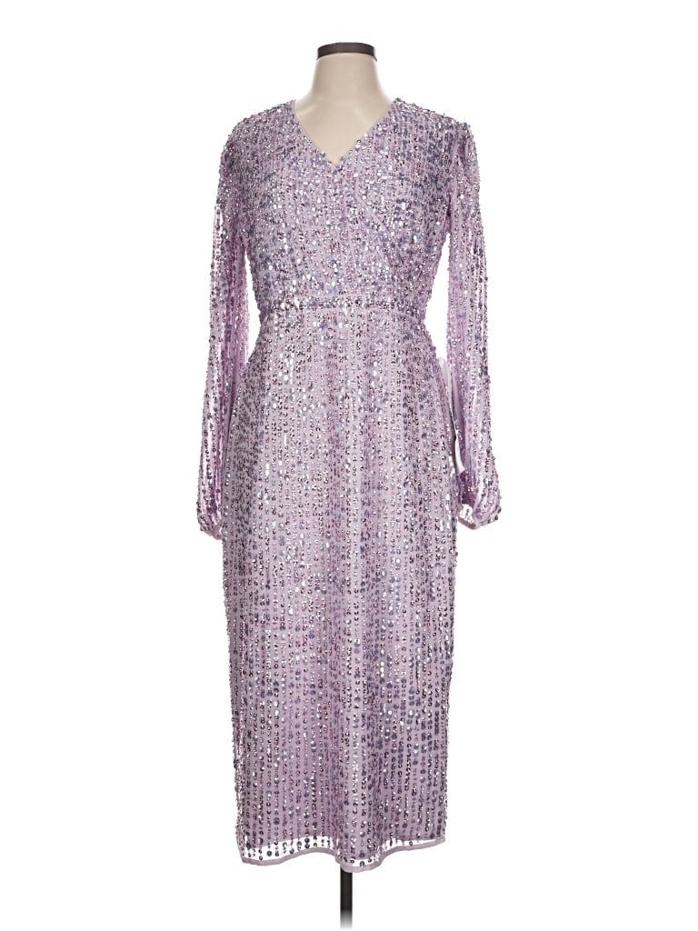 Pre-owned Mac Duggal Cocktail Dress In Purple