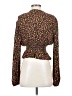 AFRM 100% Rayon Brown Long Sleeve Blouse Size S - photo 2