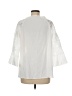 Shein 100% Polyester White 3/4 Sleeve Blouse Size 8 - 10 - photo 2