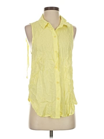 BCBGeneration Sleeveless Button-Down Shirt (view 1)