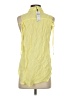 BCBGeneration Yellow Sleeveless Button-Down Shirt Size S - photo 2
