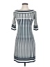 Max Studio Stripes Blue Casual Dress Size XS - photo 1