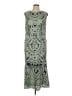 JS Collections 100% Polyester Paisley Green Cocktail Dress Size 16 - photo 1