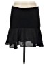 Aqua Solid Black Casual Skirt Size S - photo 1