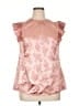 City Chic Floral Pink Sleeveless Blouse Size 14 Plus (XS) - photo 1