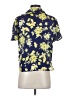Eclair Floral Blue Short Sleeve Blouse Size S - photo 2