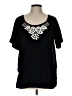 RXB 100% Cotton Black Short Sleeve Top Size L - photo 1