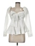 Aje. 100% Cotton White Long Sleeve Blouse Size 8 - photo 1