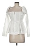 Aje. 100% Cotton White Long Sleeve Blouse Size 8 - photo 2