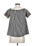 THML 100% Polyester Black Short Sleeve Blouse Size XS - photo 2