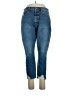 FRAME 100% Cotton Solid Blue Jeans Size 33 waist - photo 1