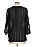 I Heart Ronson 100% Polyester Black 3/4 Sleeve Blouse Size L - photo 2
