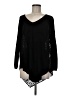 Joie Solid Floral Black Long Sleeve Top Size M - photo 1