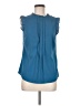 Allegra K 100% Polyester Blue Sleeveless Blouse Size M - photo 1
