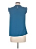 Allegra K 100% Polyester Blue Sleeveless Blouse Size M - photo 2