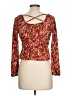 Love, Fire 100% Polyester Red Long Sleeve Blouse Size L - photo 2