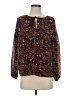 J.Crew Factory Store 100% Polyester Brown Long Sleeve Blouse Size XS - photo 1