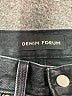 Denim Forum Chevron-herringbone Black Jeans Size 25 waist - photo 7