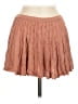Ecote 100% Rayon Solid Tan Casual Skirt Size M - photo 1