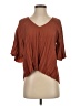 Cotélac Brown Short Sleeve Blouse Size Sm (0) - photo 1