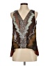 Sanctuary 100% Polyester Brown Sleeveless Blouse Size M - photo 1
