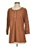 Unbranded Brown 3/4 Sleeve Top Size S - photo 1