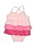 Unbranded Color Block Pink One Piece Swimsuit Size M (baby) - photo 1