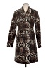 MICHAEL Michael Kors Animal Print Brown Coat Size 8 - photo 1