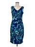 Anne Klein Print Blue Cocktail Dress Size 6 - photo 1