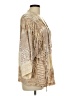 Ruby Rd. 100% Rayon Gold Kimono Size L - photo 4