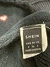 Shein 100% Polyamide Hearts Black Turtleneck Sweater Size 4 - photo 7
