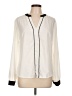 Unbranded 100% Polyester Ivory Long Sleeve Blouse Size L - photo 1