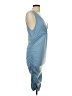 Shein Solid Blue Cocktail Dress Size L - photo 4